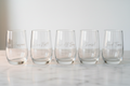 Clear Empty Glasses with Sayings